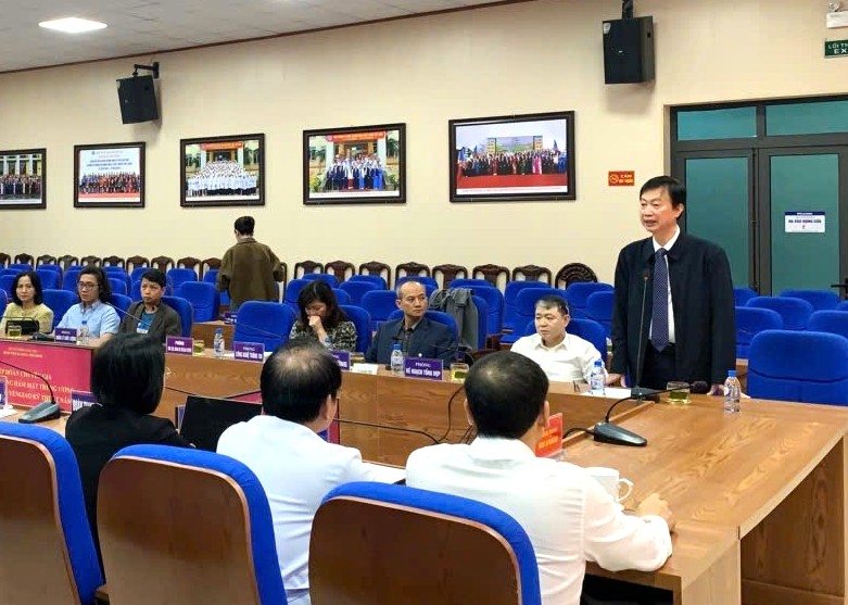 TTND. PGS.TS. Nguyễn Quang Bình, Phó Giám đốc Bệnh viện phát biểu tại buổi làm việc